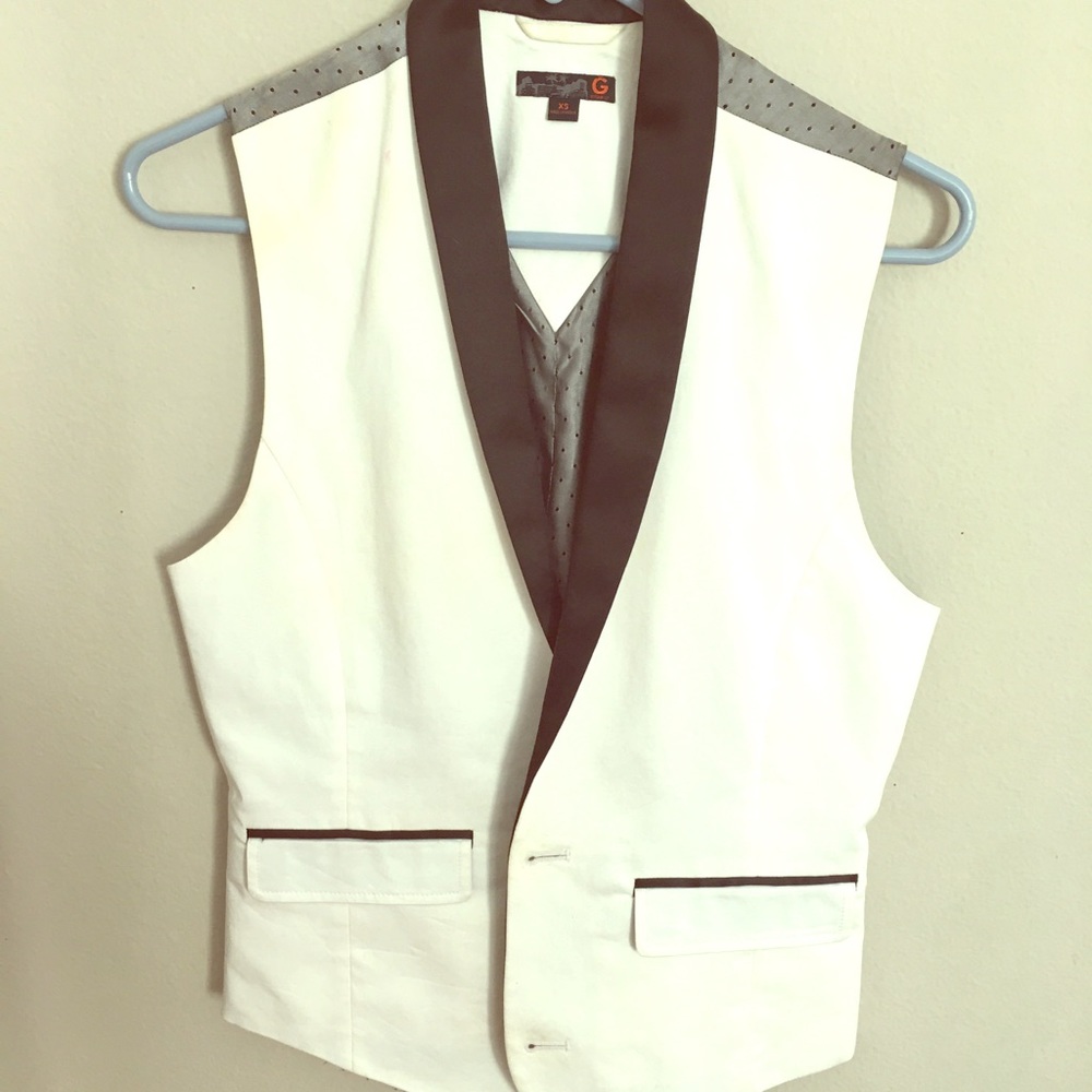 Guess Men’s Vest White and Grey